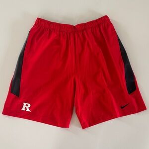 Nike Rutgers Football Basketball Shorts Men’s 2XL XXL New Red Pockets